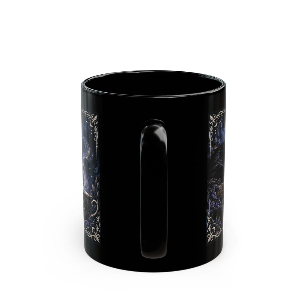 SSSSShhhhhhhhhhh — Sleepy Black Cat Mug, 11oz | Vespera Morrigan