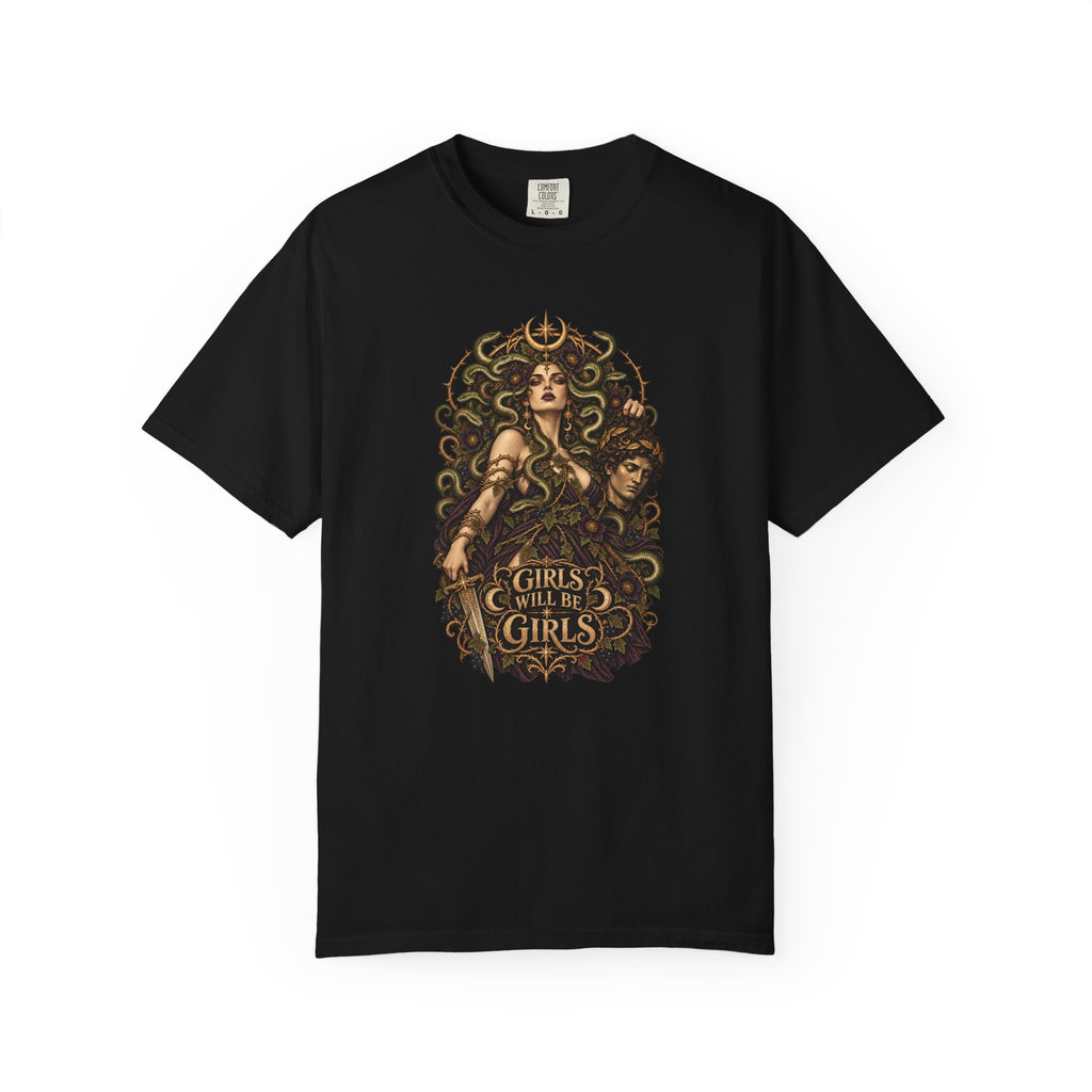 Girls Will Be Girls — Medusa Gothic Botanical T-Shirt | Vespera Morrigan