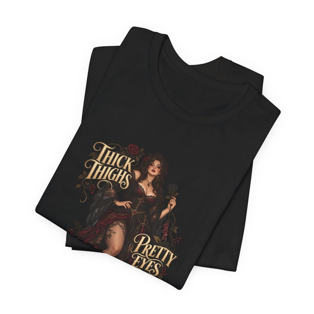 Thick Thighs Pretty Eyes Witch Vibes | Vespera Morrigan Tee