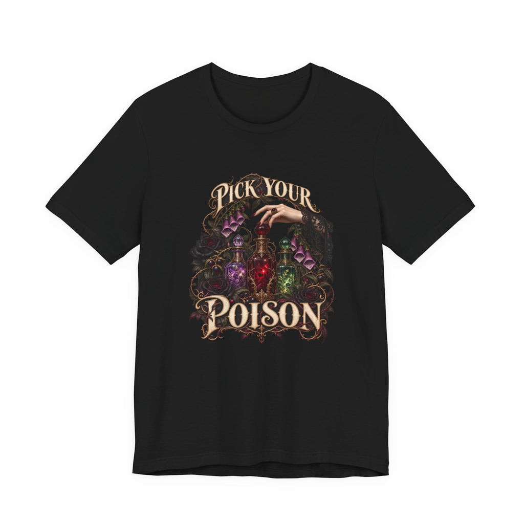 Pick Your Poison | Apothecary Bottles Tee | Vespera Morrigan