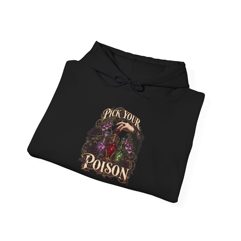 Pick Your Poison | Apothecary Bottles Hoodie | Vespera Morrigan