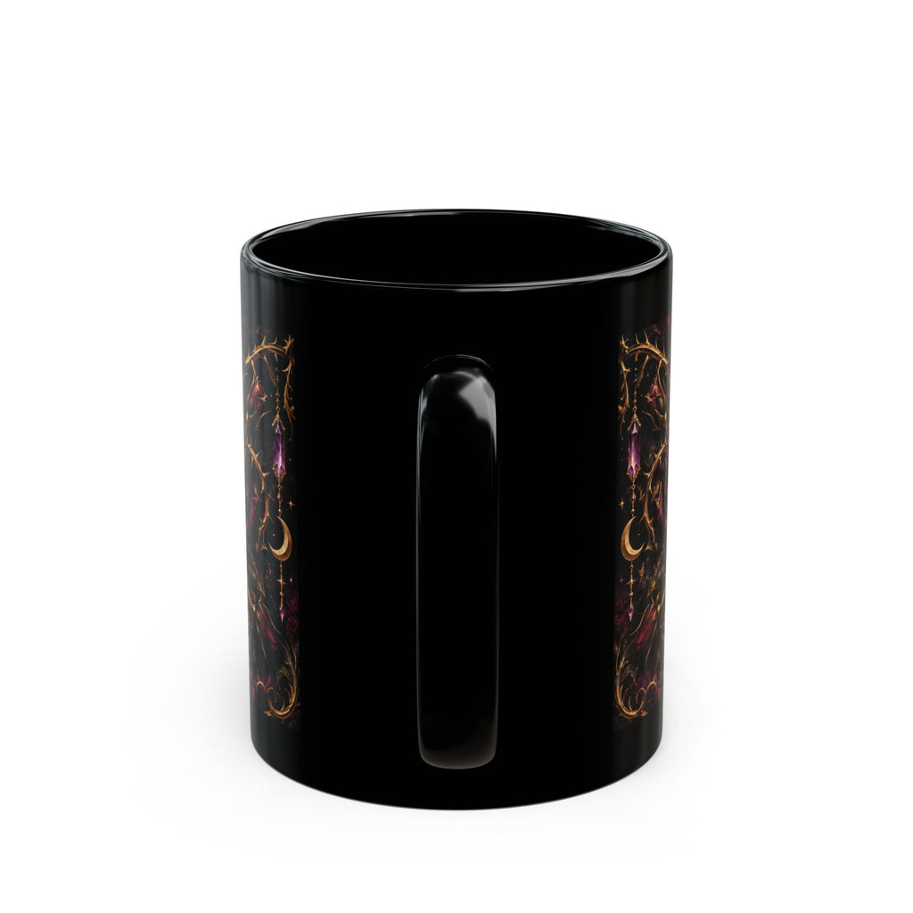 W.I.T.C.H. — Woman in Total Control of Herself Black Mug, 11oz | Vespera Morrigan