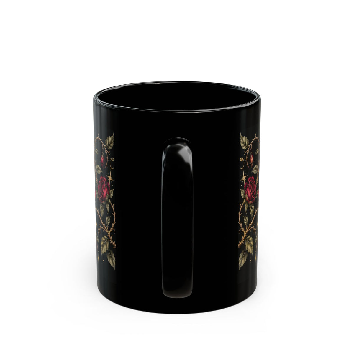 Coffee Is the Spell — Poison Garden Black Mug, 11oz